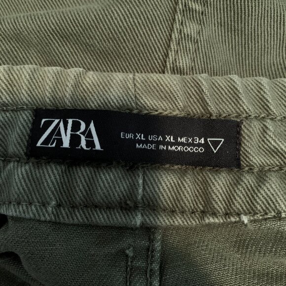 Zara Green Cargo Pants - Picture 3 of 4
